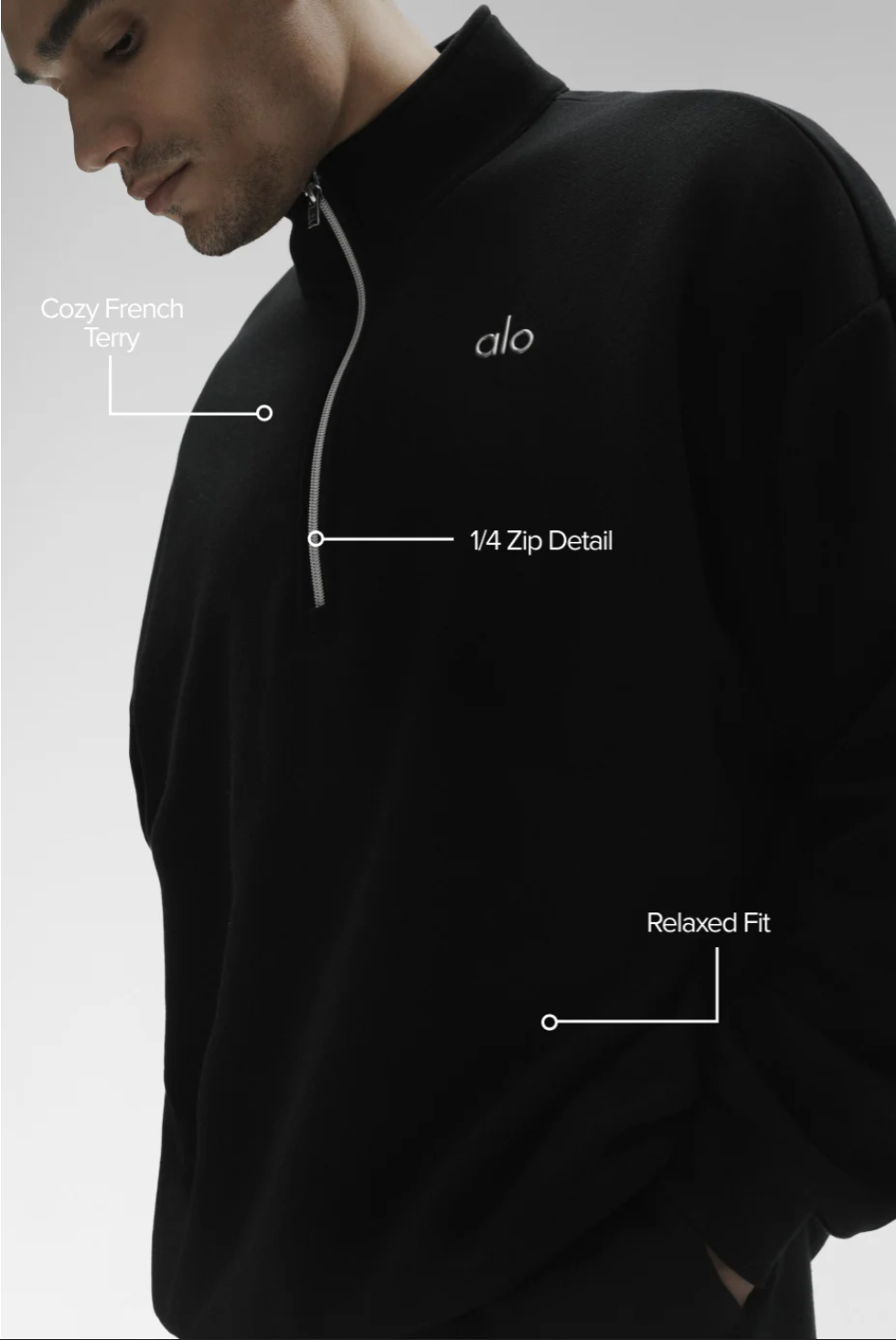 Sudadera Alo Accolade con cremallera de 1/4
