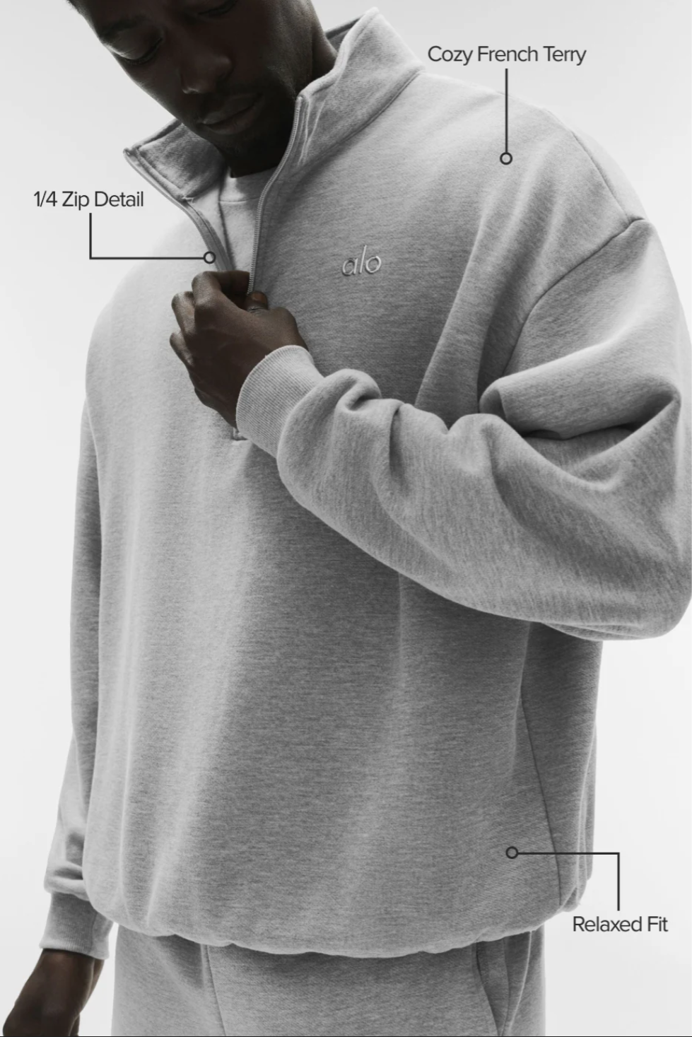 Sudadera Alo Accolade con cremallera de 1/4