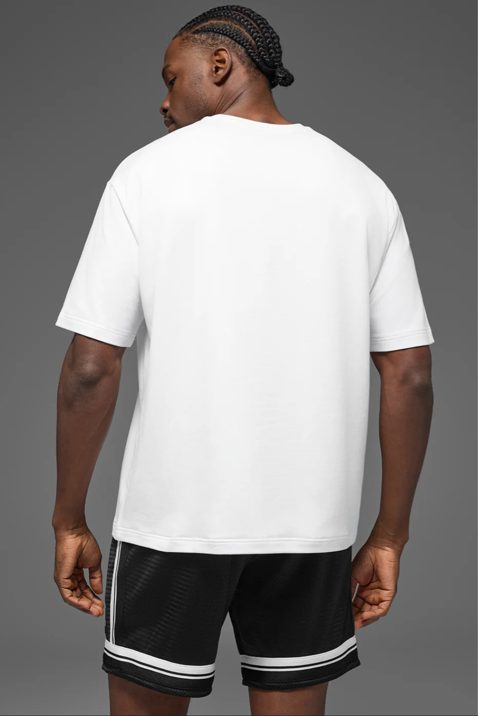 Playera Double Take Alo | Felpa Francesa Micro Suave, Fit Oversized y Manga Extendida