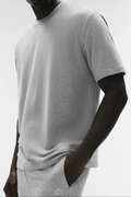 Playera Double Take Alo | Felpa Francesa Micro Suave, Fit Oversized y Manga Extendida