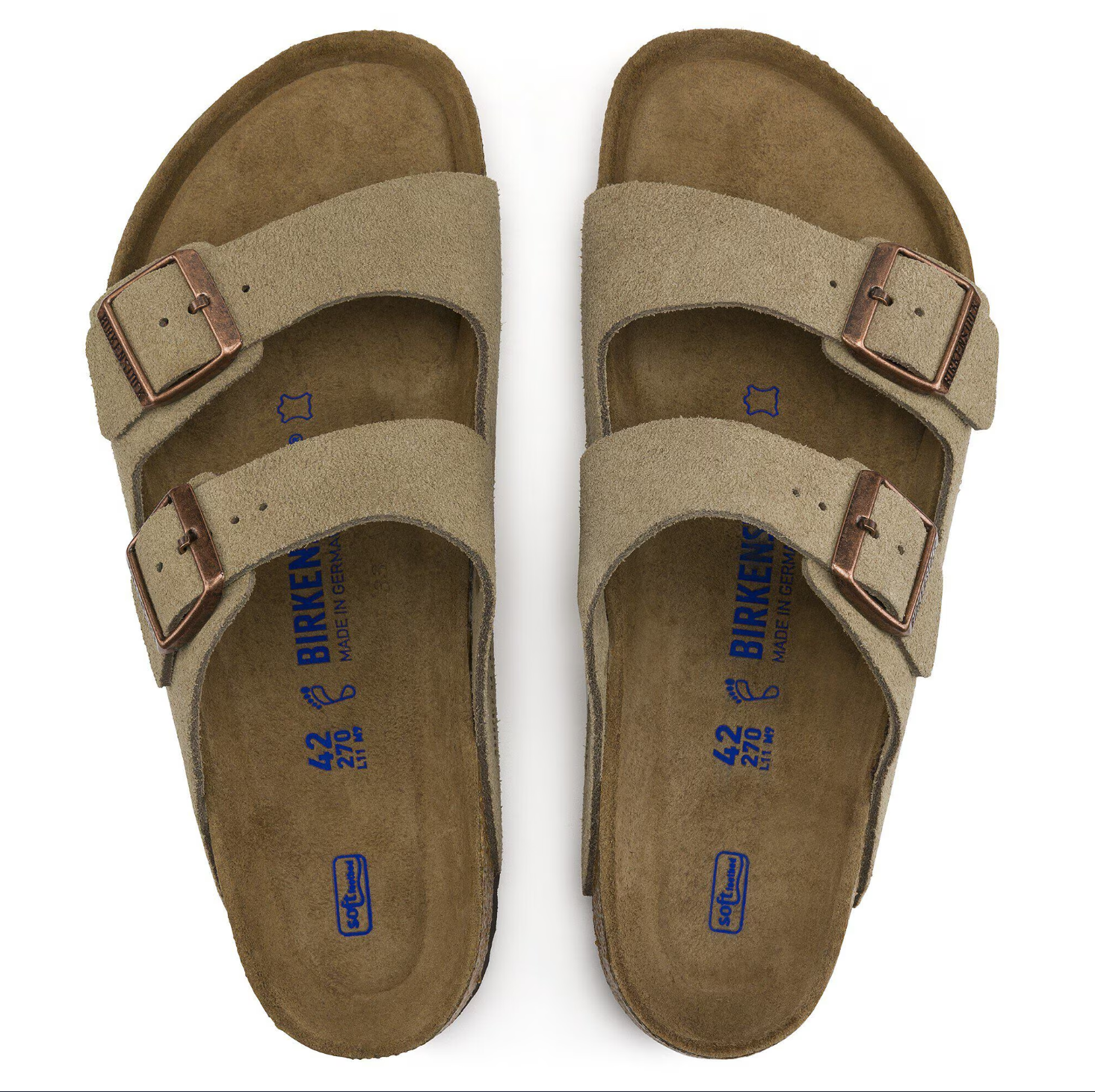 Sandalia Arizona Birkenstock Plantilla Blanda | Ante Natural, Suela EVA y Ajuste Anatómico