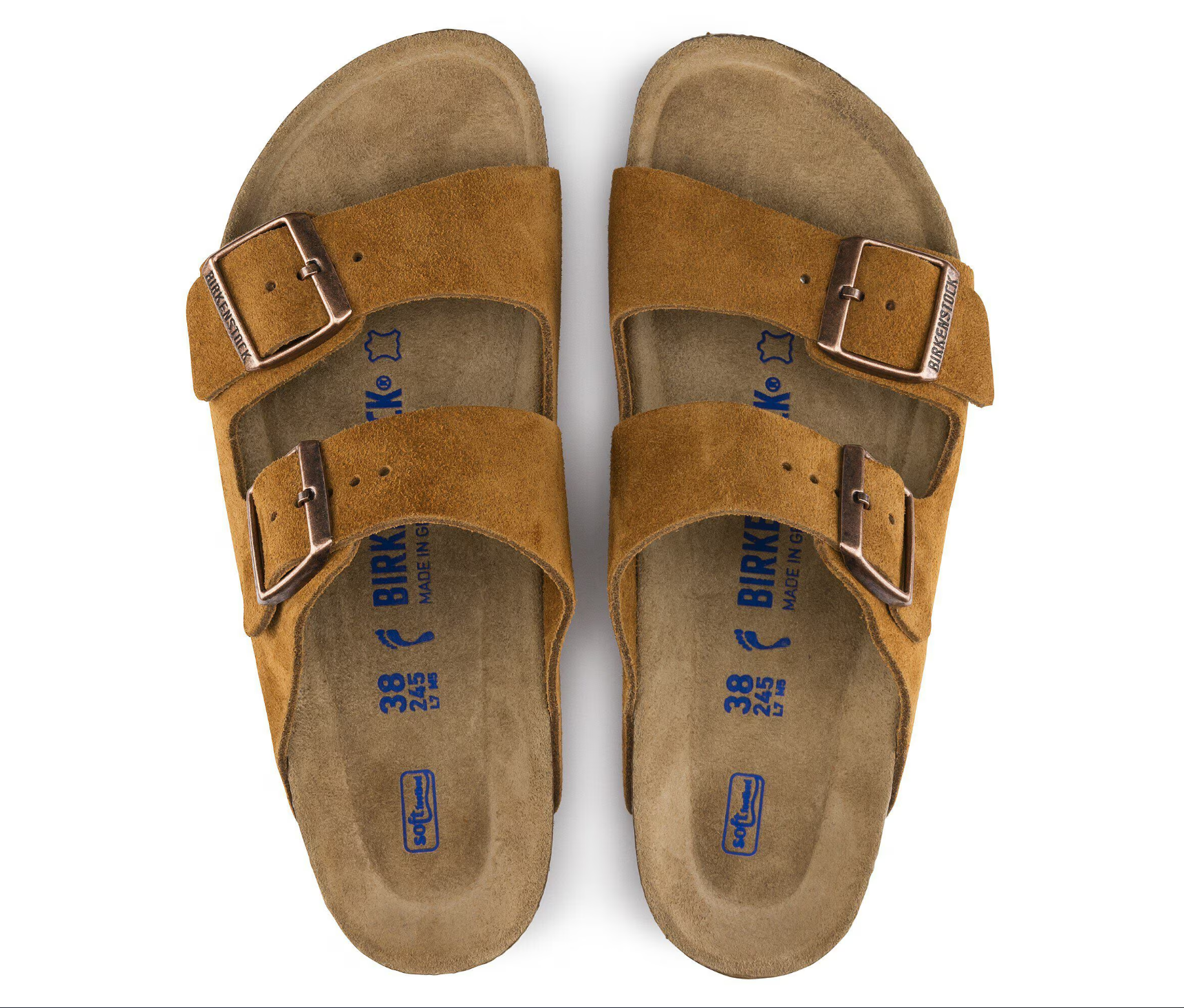 Sandalia Arizona Birkenstock Plantilla Blanda | Ante Natural, Suela EVA y Ajuste Anatómico